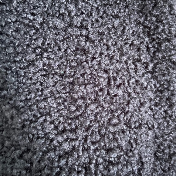 Max Studio Black Faux Shearling Structured Coat - Picture 8 of 9